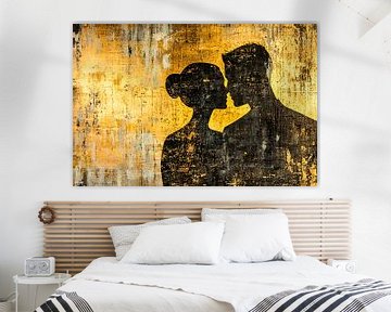Romantische silhouetten op goud van Imperial Art House