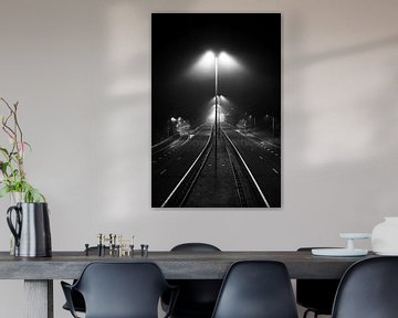 Monochrome Midnight Motorway by Tom Derwort Photography