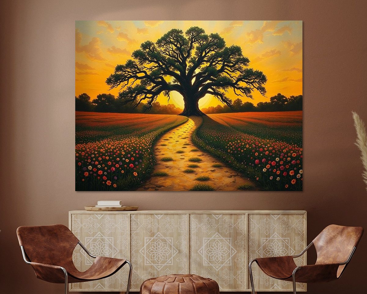 Example of the artwork in a room