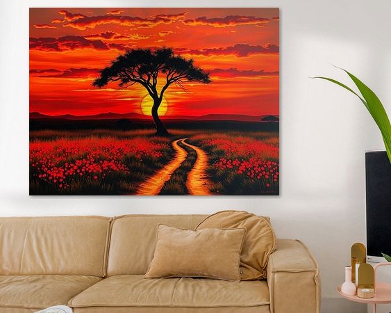 Example of the artwork in a room