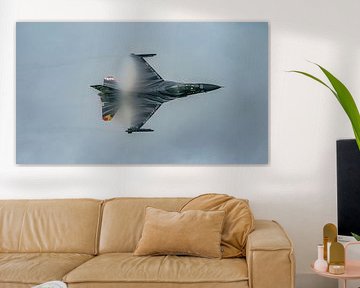 Belgian F-16 Demo Team: the Dark Falcon.