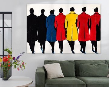 Kleurrijke silhouetten in moderne stijl van Art & Soul Creations