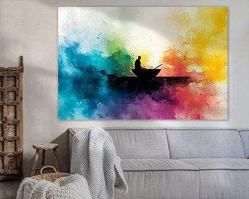 Minimalist geometric abstract design by Art & Soul Creations