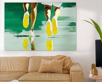 Jetons abstraits avec reflets