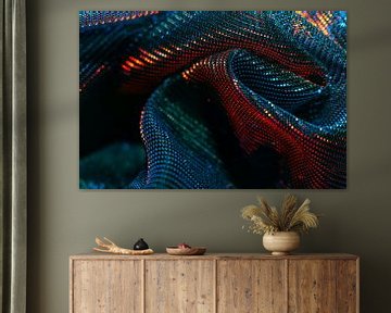 Iriserende textuur in beweging van Mixed media vector arts