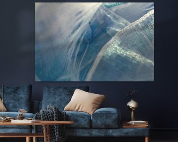 Glinsterende lagen - lichtspel in blauw van Mixed media vector arts