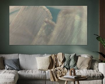 Glimmende rimpels - glinsterende textuur in beweging van Mixed media vector arts