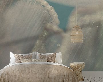 Shiny wrinkles - shimmering texture in motion by Mixed media vector arts