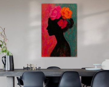 Silhouet met Bloemenpracht van But First Framing