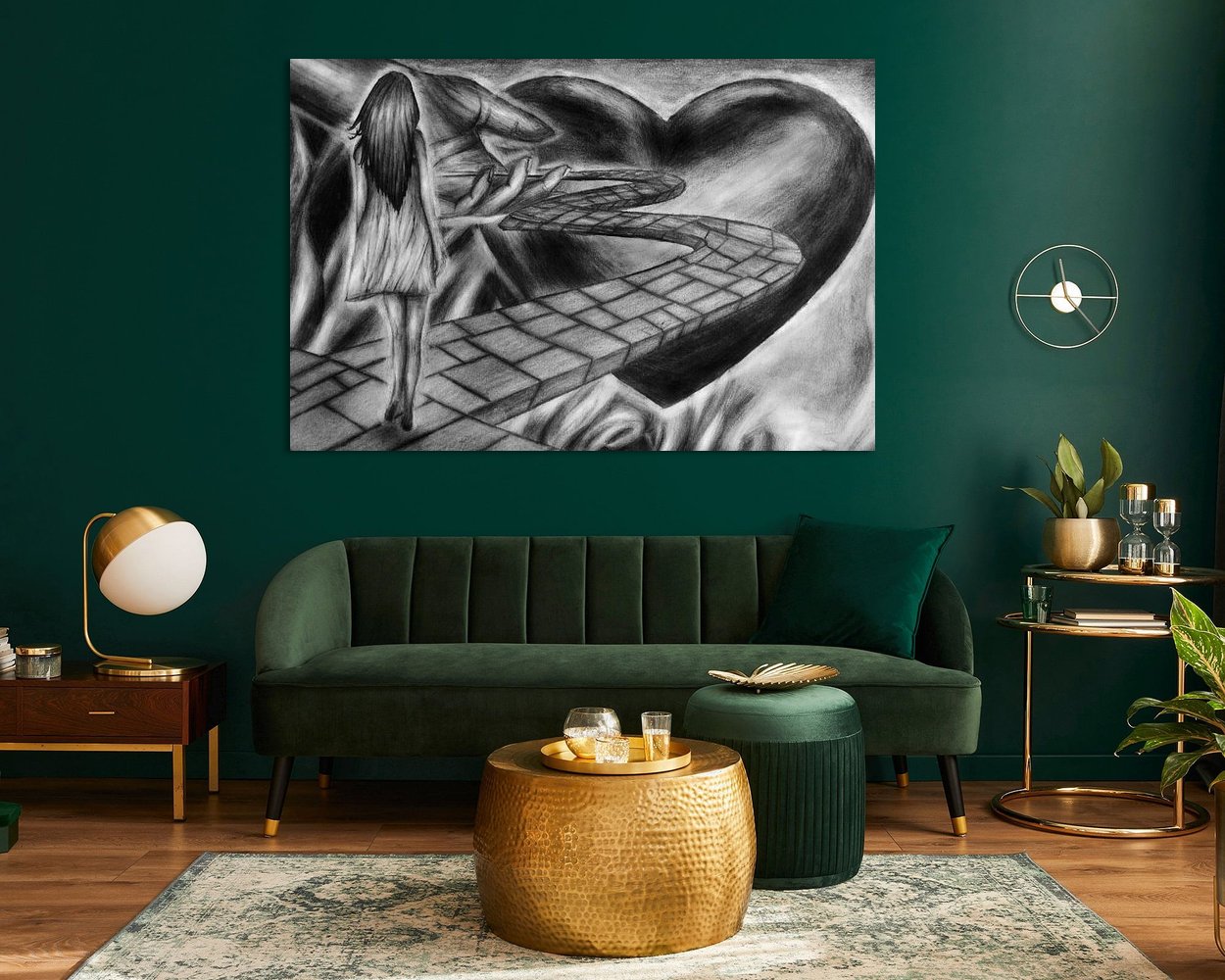 Example of the artwork in a room