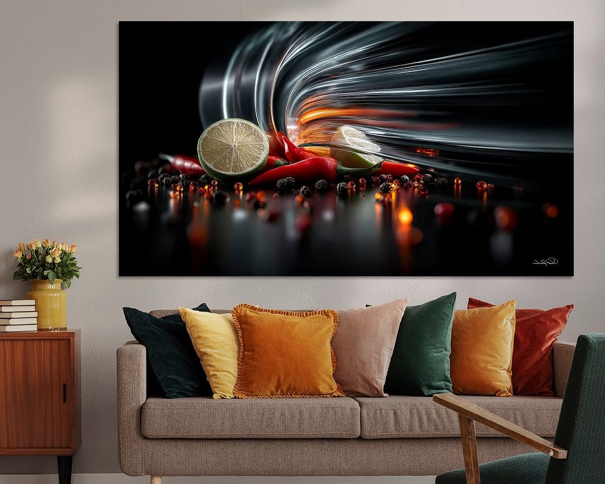 Example of the artwork in a room