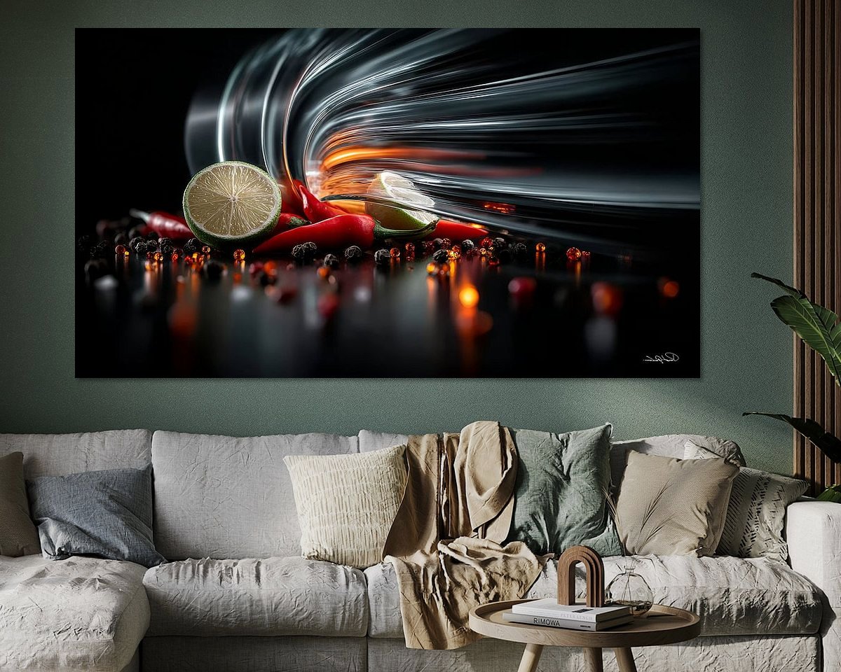 Example of the artwork in a room
