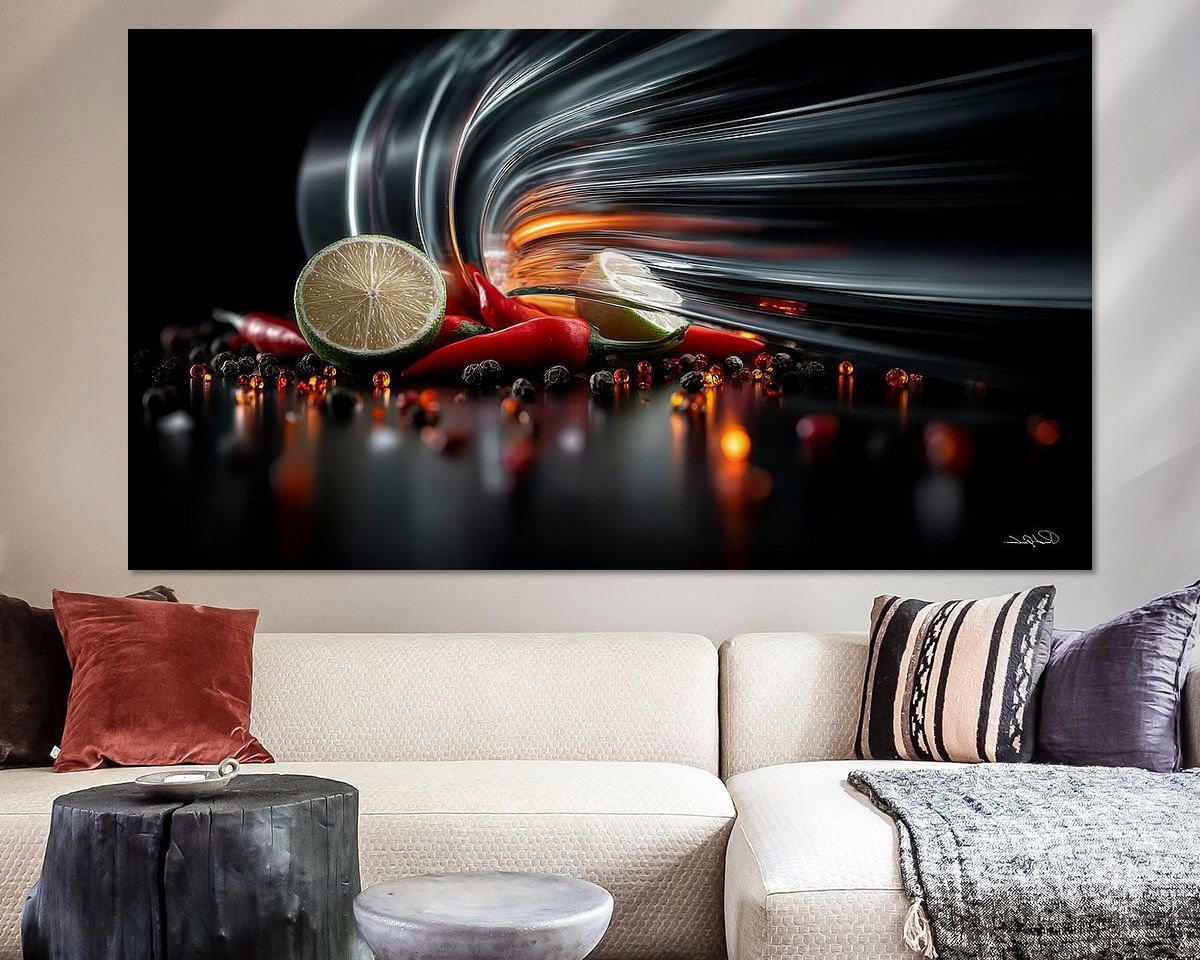 Example of the artwork in a room