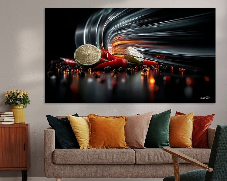 Example of the artwork in a room