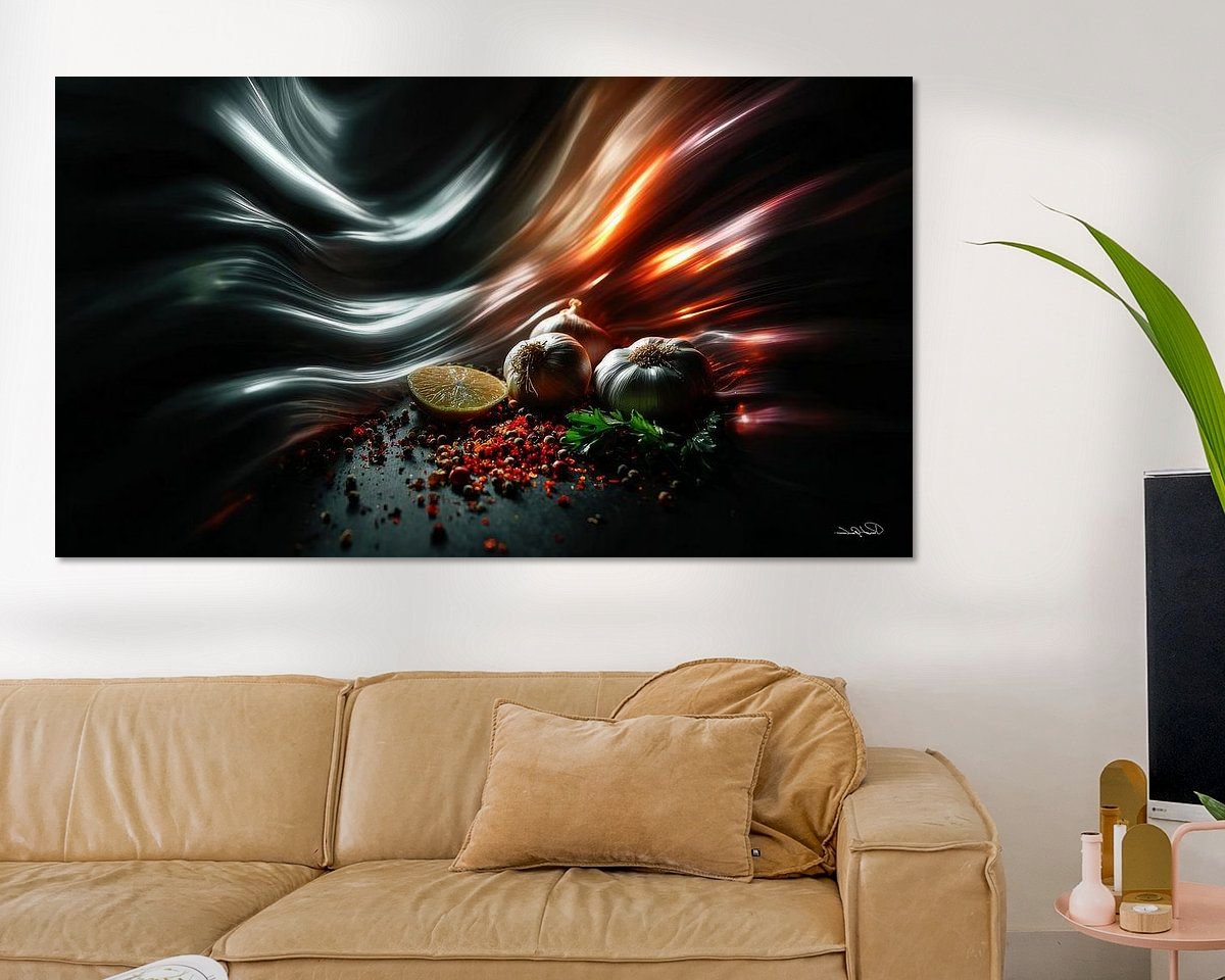 Example of the artwork in a room