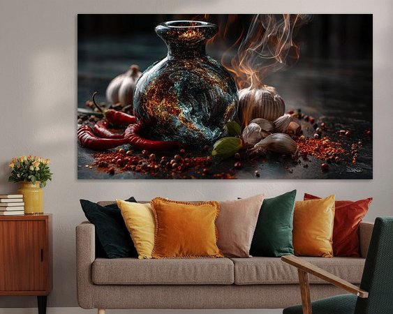 Example of the artwork in a room