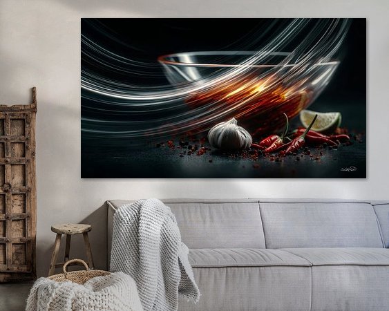 Example of the artwork in a room