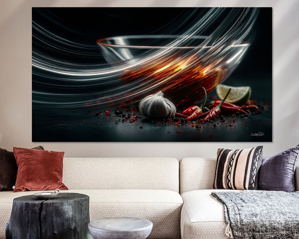 Example of the artwork in a room