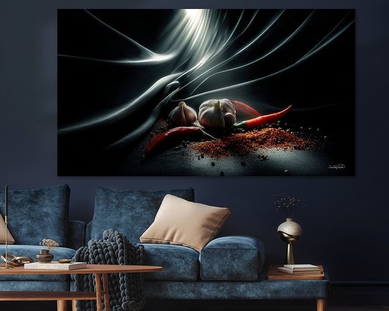 Example of the artwork in a room