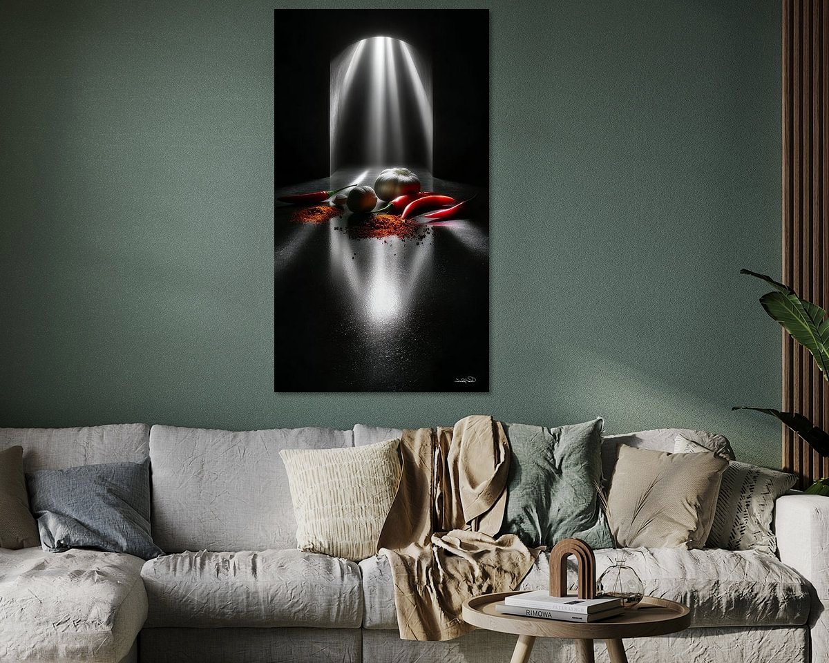 Example of the artwork in a room