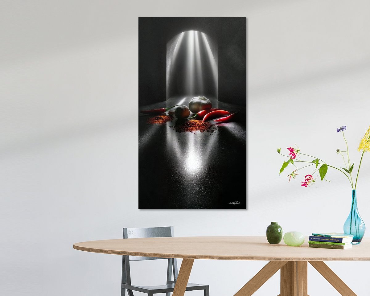 Example of the artwork in a room