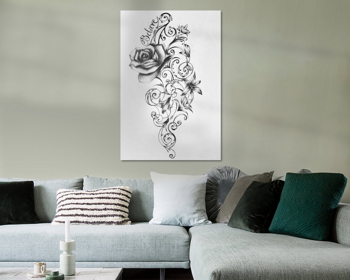 Example of the artwork in a room