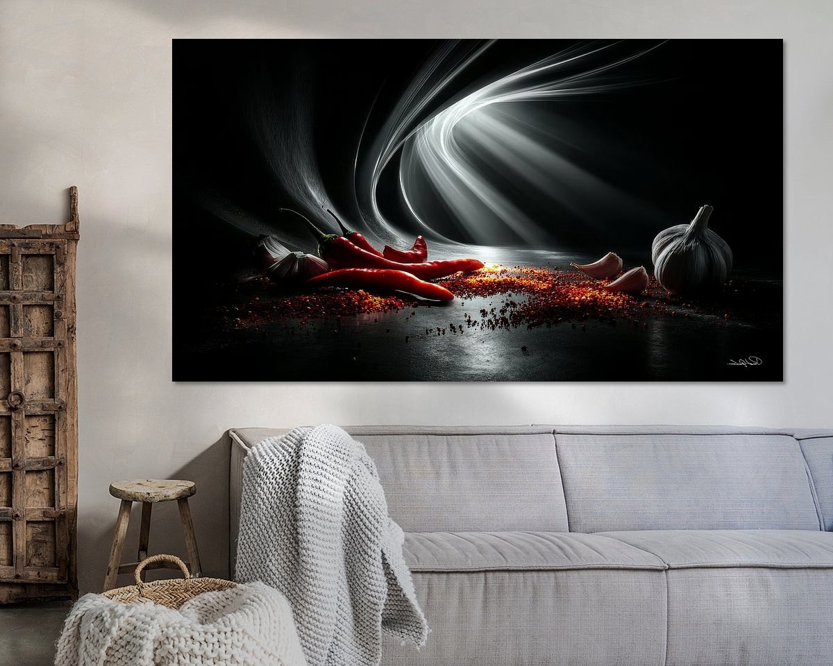 Example of the artwork in a room