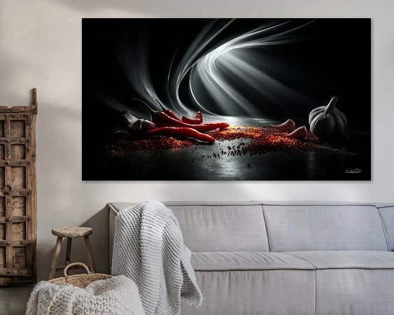Example of the artwork in a room