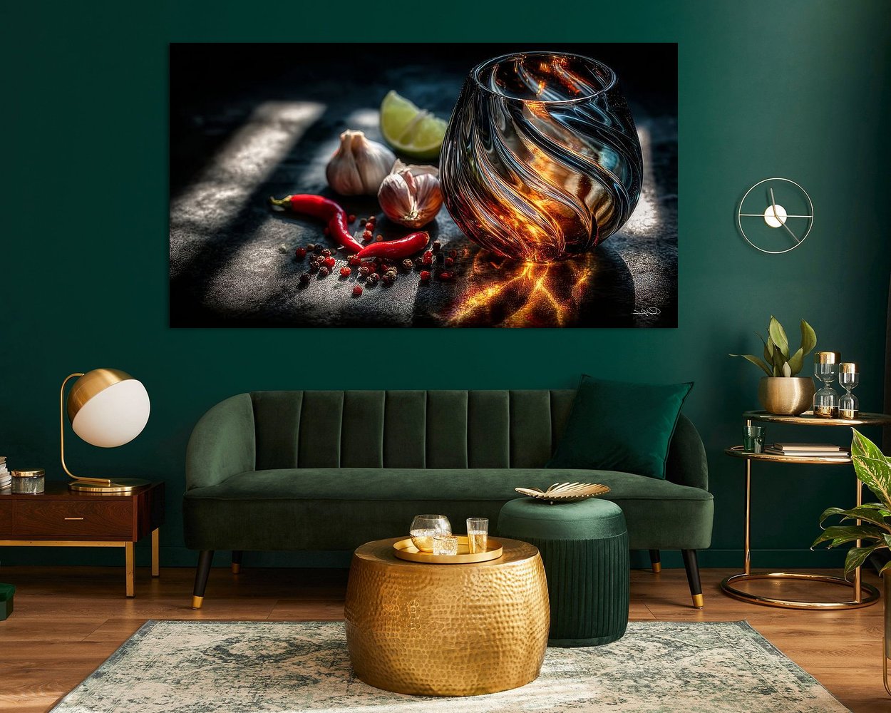 Example of the artwork in a room