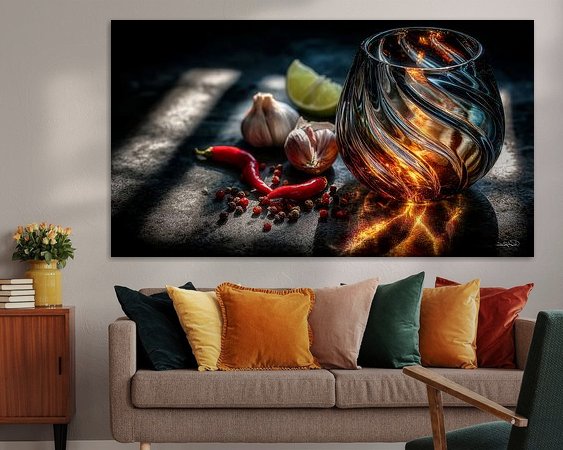 Example of the artwork in a room