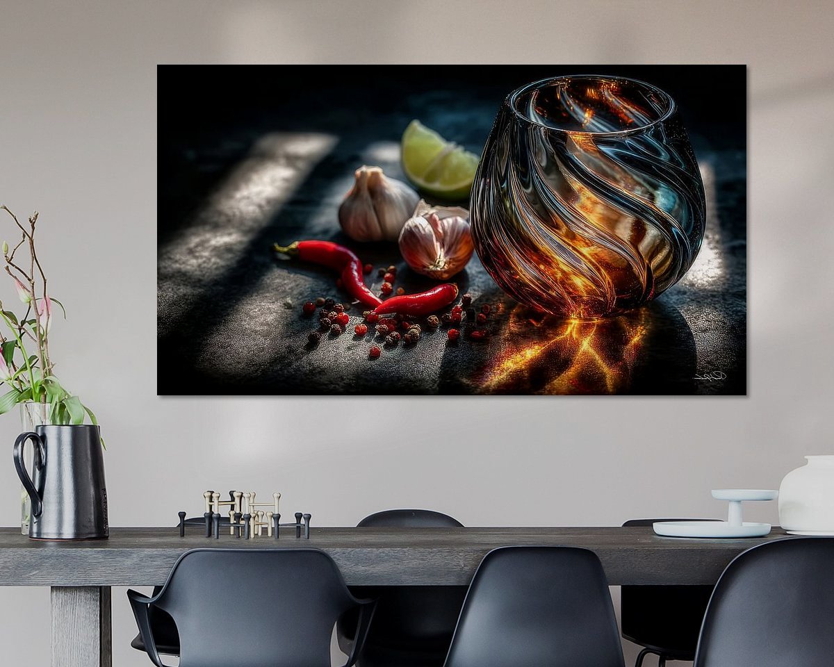 Example of the artwork in a room