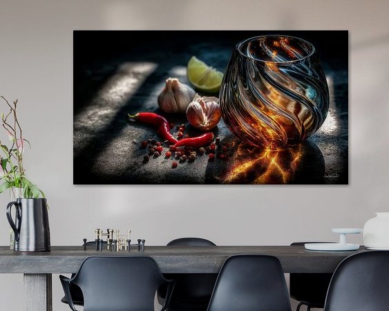 Example of the artwork in a room