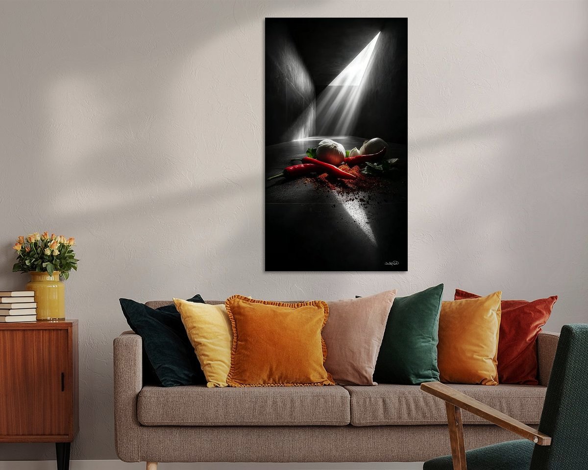 Example of the artwork in a room