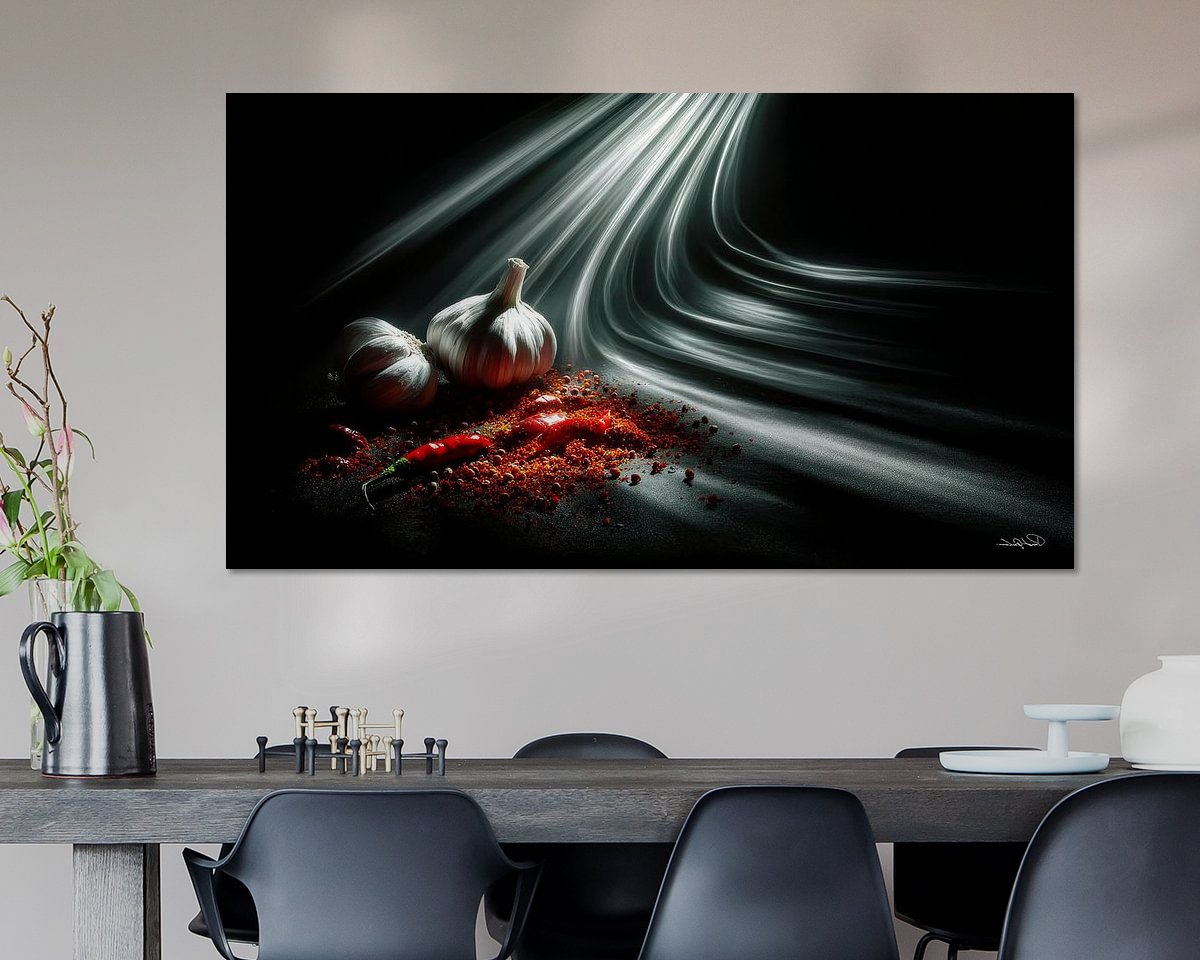 Example of the artwork in a room