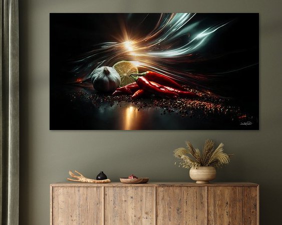 Example of the artwork in a room