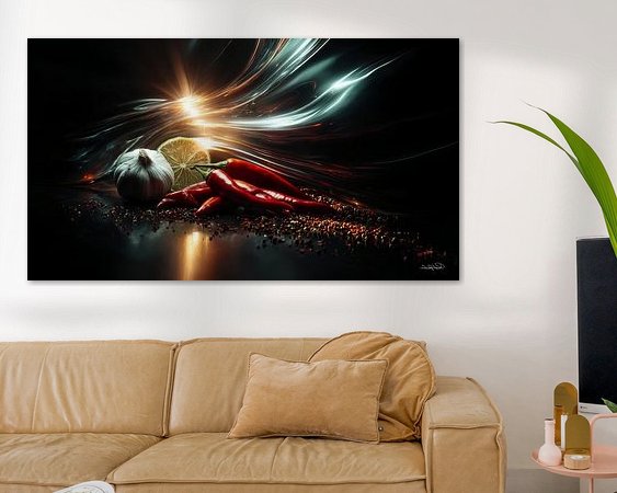 Example of the artwork in a room