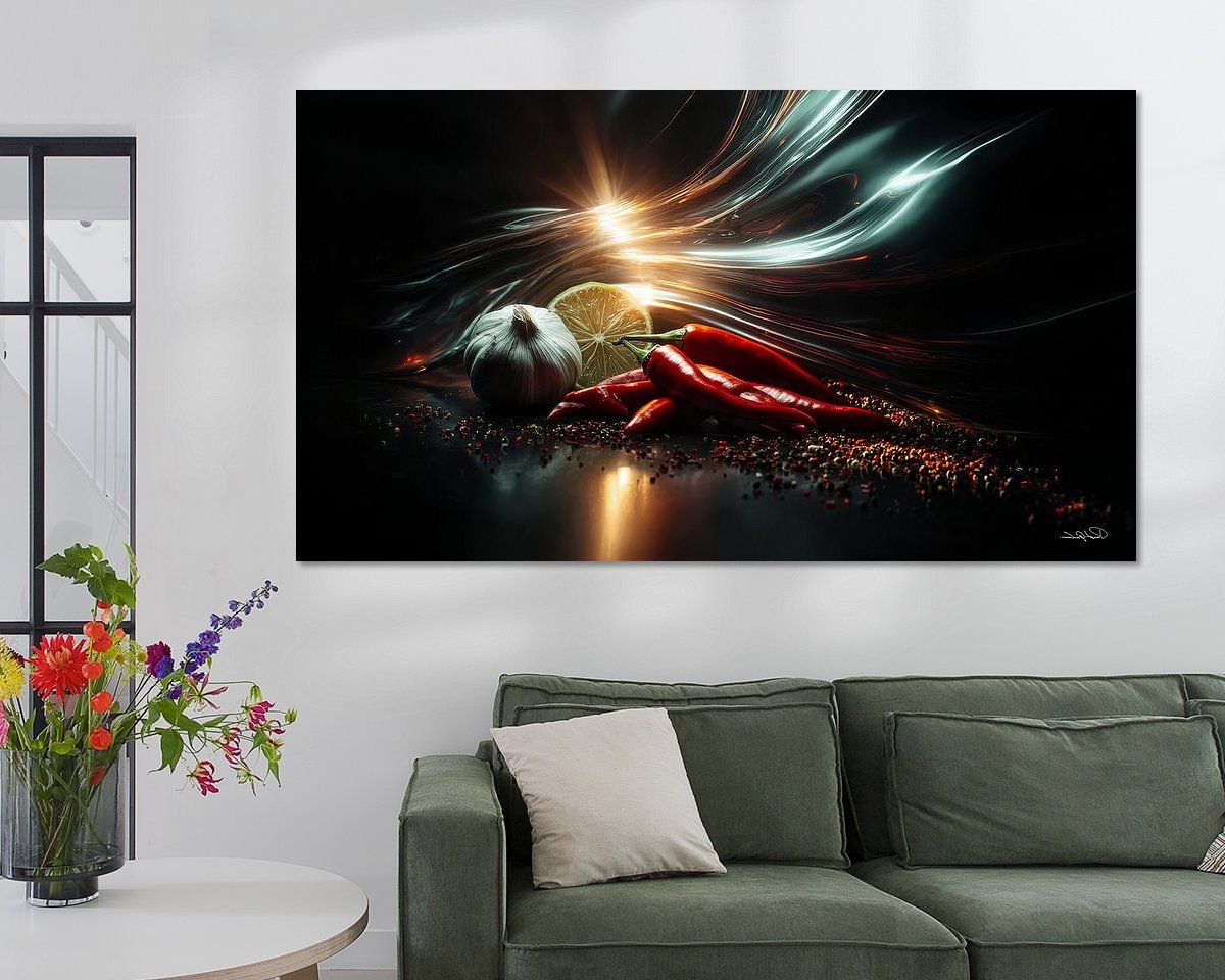 Example of the artwork in a room
