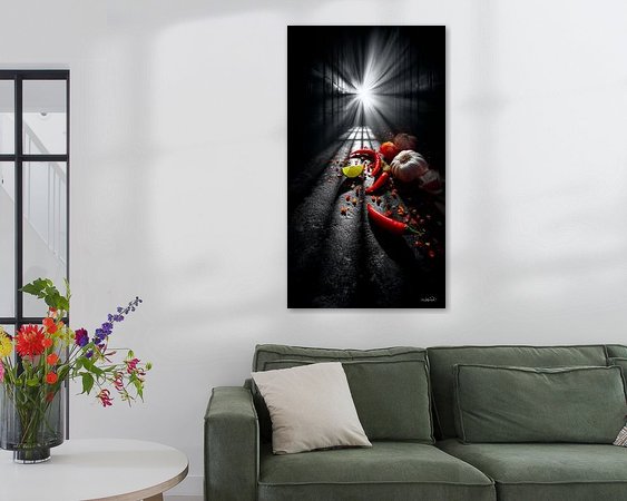 Example of the artwork in a room