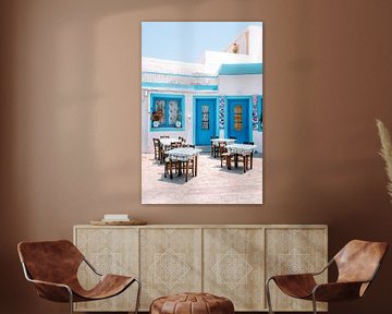 Authentic Greek Terrace - Sun-drenched mediterranean island moment by Marit Hilarius