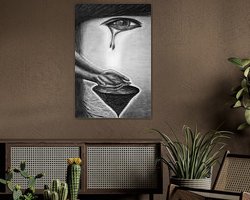 Example of the artwork in a room