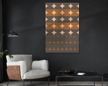 Vintage patroon. Moderne abstracte kunst I van Dina Dankers