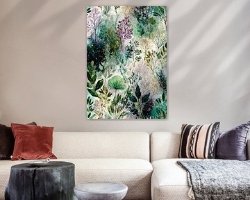 Tropische sferen Bloemenbladeren