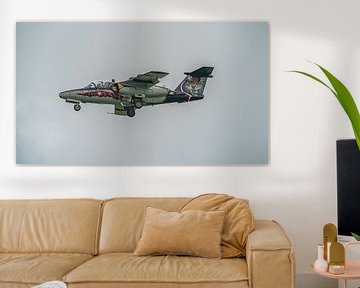 Austrian Saab 105 OE during Airpower 2019.