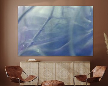 Golven van licht - Delicate plooien in blauw-paars van Mixed media vector arts