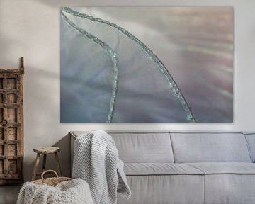 Verbinding in licht - Fijne draden in pastel van Mixed media vector arts