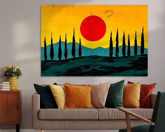 Example of the artwork in a room