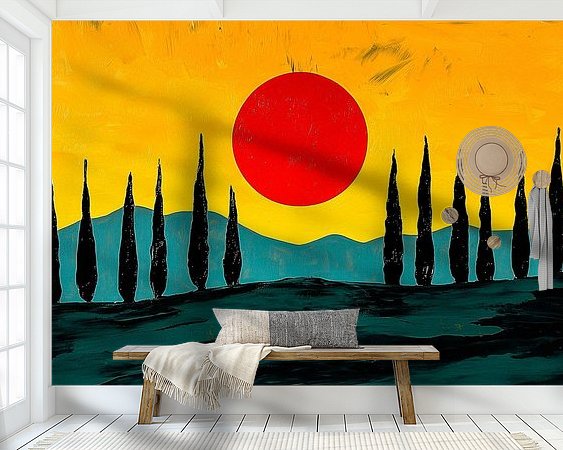 Example of the artwork in a room