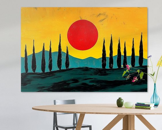 Example of the artwork in a room