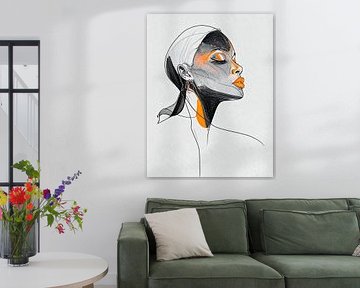 Frau, abstrakt modern...