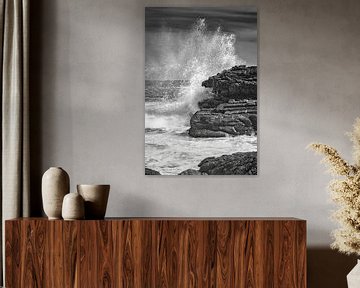 crashing waves of the Indian Ocean, South Africa by Heiko Meier
